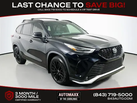 Black 2024 Toyota Highlander XSE for sale in Summerville, SC