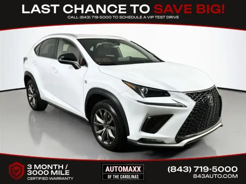 White 2021 Lexus NX 300 F Sport for sale in Summerville, SC