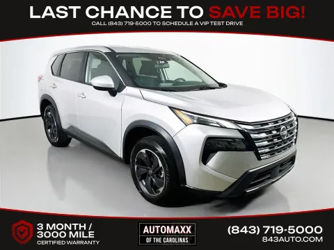 Silver 2024 Nissan Rogue SV for sale in Summerville, SC