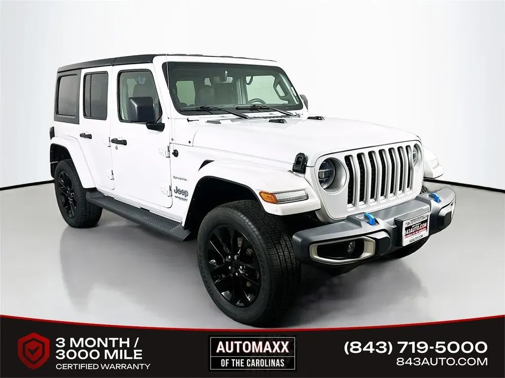 White 2022 Jeep Wrangler Unlimited Sahara 4xe for sale in Summerville, SC
