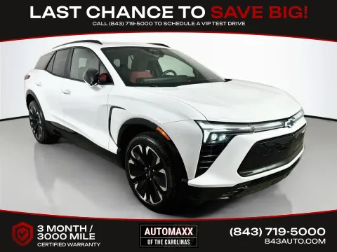 White 2024 Chevrolet Blazer EV RS for sale in Summerville, SC