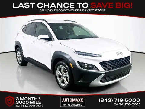 White 2023 Hyundai Kona SEL for sale in Summerville, SC