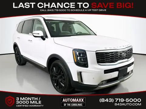 White 2021 Kia Telluride SX for sale in Summerville, SC