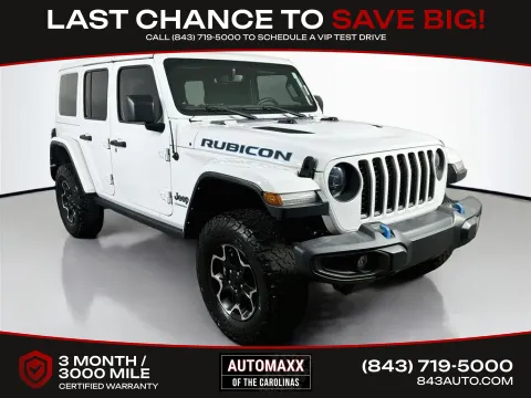 White 2023 Jeep Wrangler Rubicon 4xe for sale in Summerville, SC