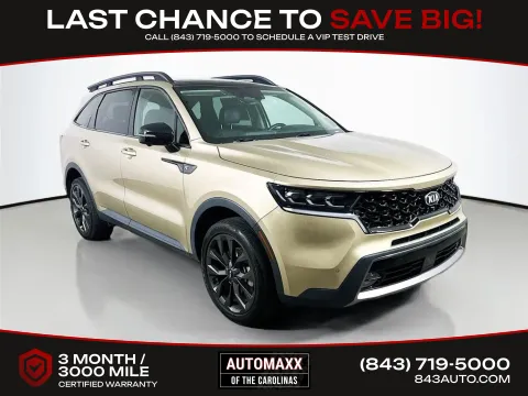 Beige 2021 Kia Sorento SX Prestige X-Line for sale in Summerville, SC