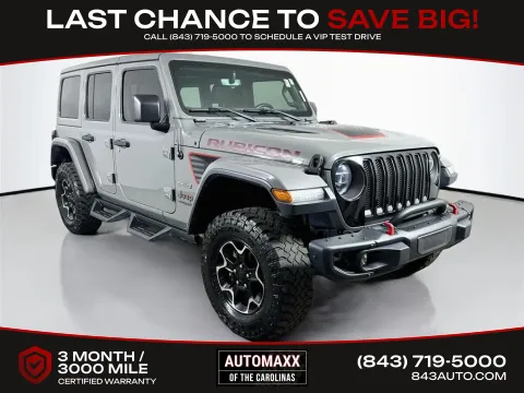 Gray 2020 Jeep Wrangler Unlimited Rubicon for sale in Summerville, SC