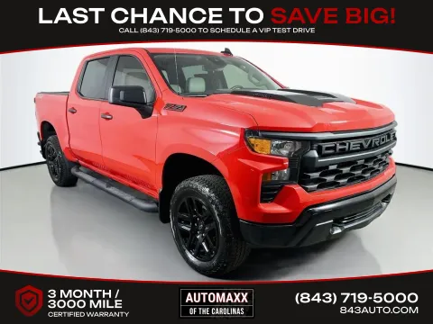 Red 2026 Chevrolet Silverado 1500 Custom Trail Boss for sale in Summerville, SC