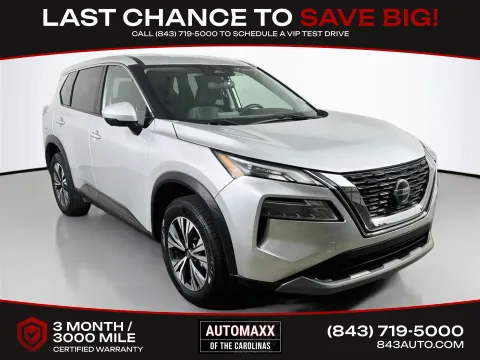 Silver 2021 Nissan Rogue SV for sale in Summerville, SC