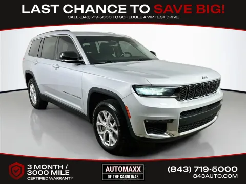 Silver 2021 Jeep Grand Cherokee L Limited for sale in Summerville, SC