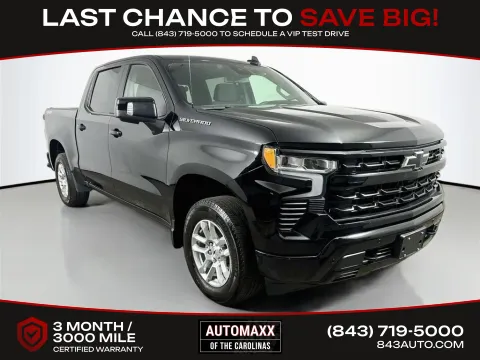 Black 2025 Chevrolet Silverado 1500 RST for sale in Summerville, SC