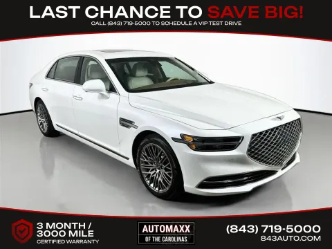 White 2021 Genesis G90 3.3T Premium for sale in Summerville, SC