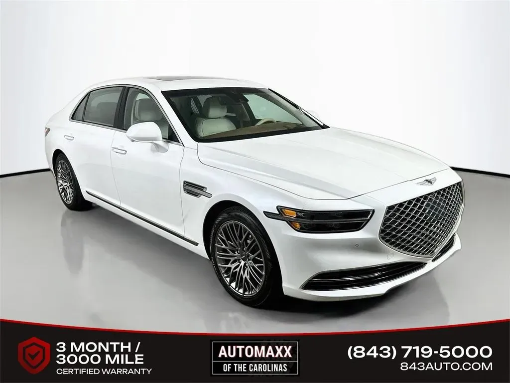 White 2021 Genesis G90 3.3T Premium for sale in Summerville, SC