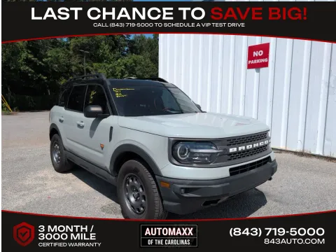 Gray 2021 Ford Bronco Sport Badlands for sale in Summerville, SC