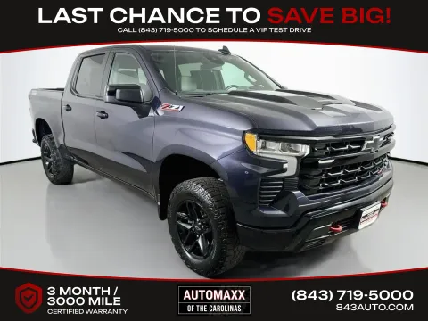 Gray 2024 Chevrolet Silverado 1500 LT Trail Boss for sale in Summerville, SC
