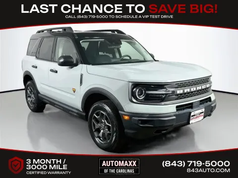 Gray 2021 Ford Bronco Sport Badlands for sale in Summerville, SC