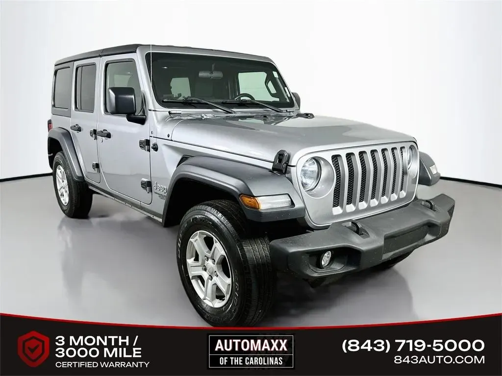 Silver 2018 Jeep Wrangler Unlimited Sport S for sale in Summerville, SC