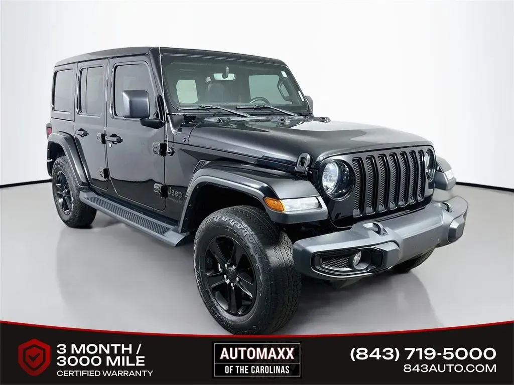 Black 2022 Jeep Wrangler Unlimited Sahara Altitude for sale in Summerville, SC