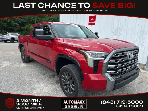 Red 2024 Toyota Tundra Platinum for sale in Summerville, SC