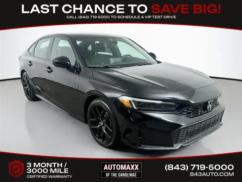 Black 2025 Honda Civic Sport for sale in Summerville, SC