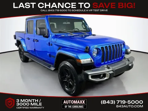 Blue 2021 Jeep Gladiator Sport for sale in Summerville, SC