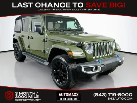 Green 2023 Jeep Wrangler Sahara 4xe for sale in Summerville, SC