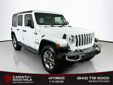 White 2021 Jeep Wrangler Unlimited Sahara for sale in Summerville, SC