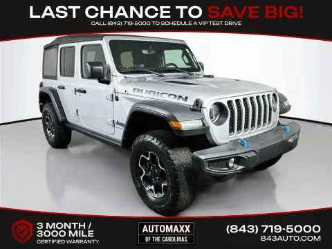 Silver 2023 Jeep Wrangler Rubicon 4xe for sale in Summerville, SC