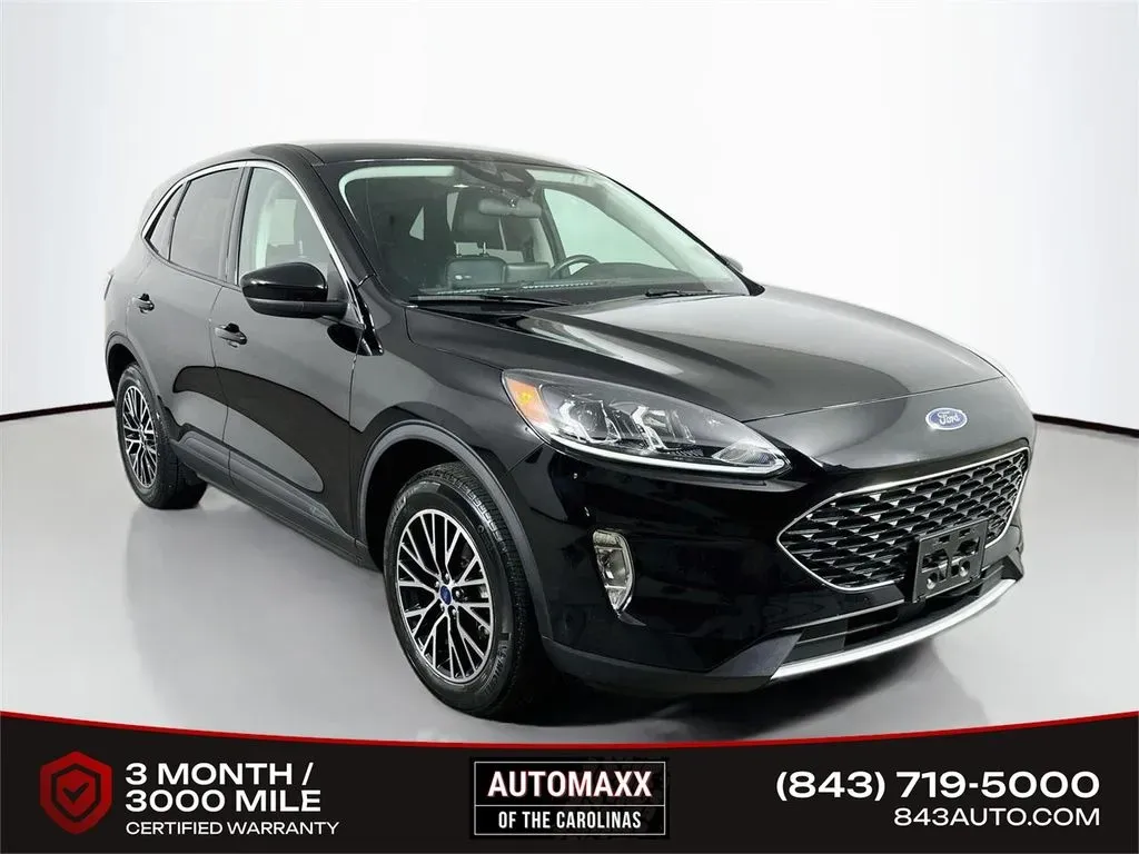Black 2022 Ford Escape Plug-In Hybrid SEL for sale in Summerville, SC