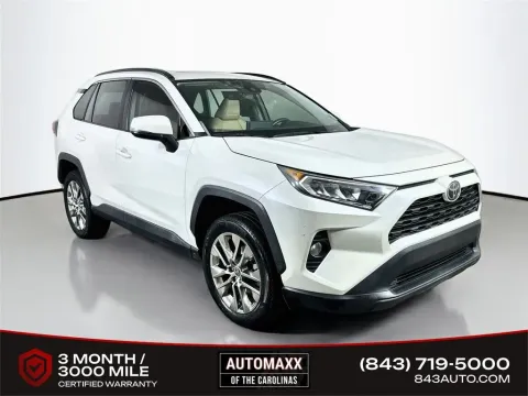 White 2021 Toyota RAV4 XLE Premium for sale in Summerville, SC