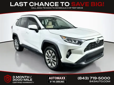 White 2021 Toyota RAV4 XLE Premium for sale in Summerville, SC