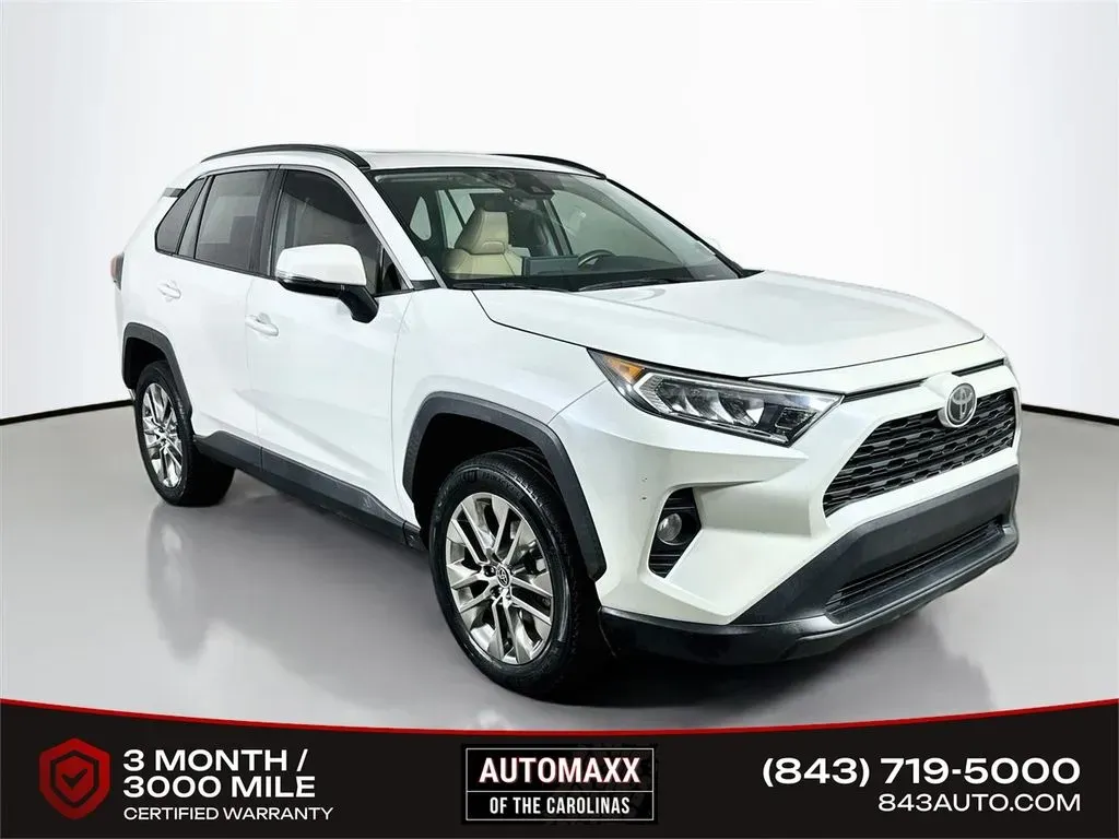 White 2021 Toyota RAV4 XLE Premium for sale in Summerville, SC