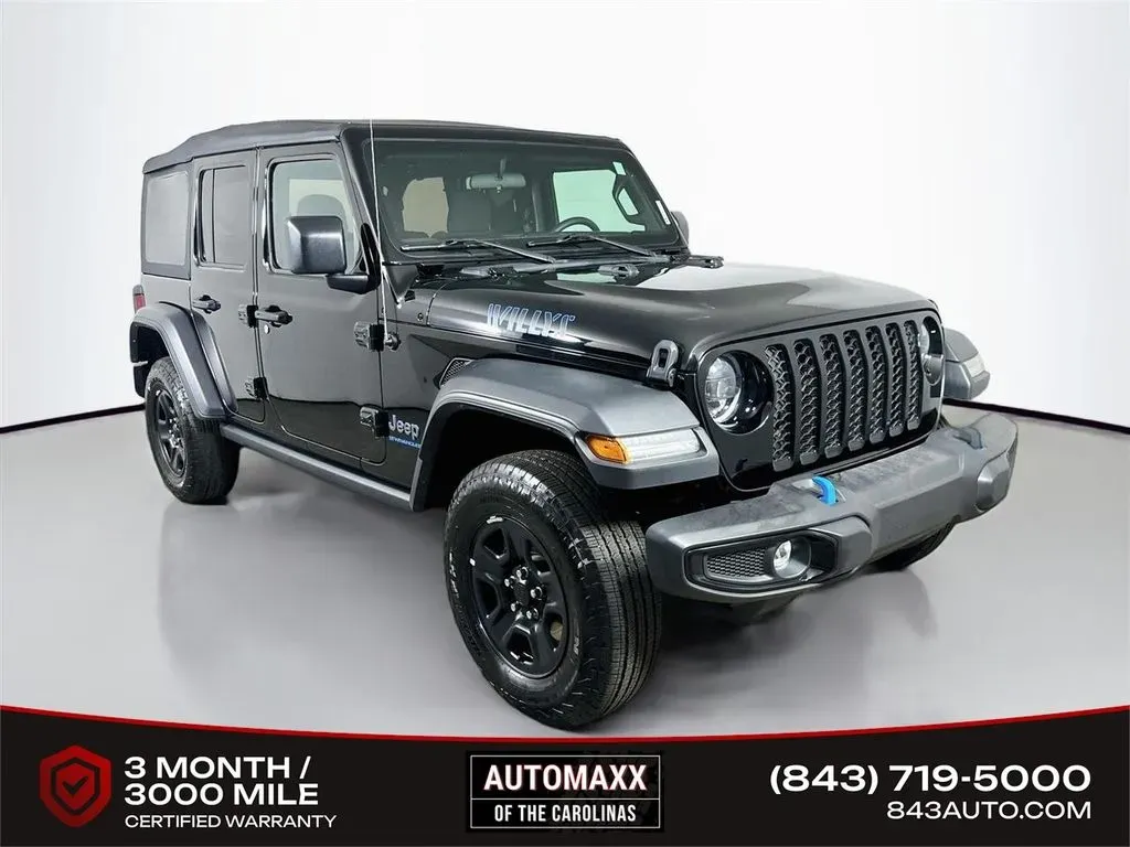 Black 2023 Jeep Wrangler Willys 4xe for sale in Summerville, SC