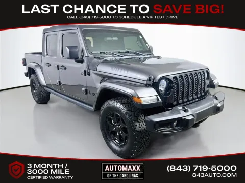 Unknown 2021 Jeep Gladiator Willys for sale in Summerville, SC