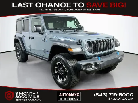 Gray 2024 Jeep Wrangler Rubicon 4xe for sale in Summerville, SC