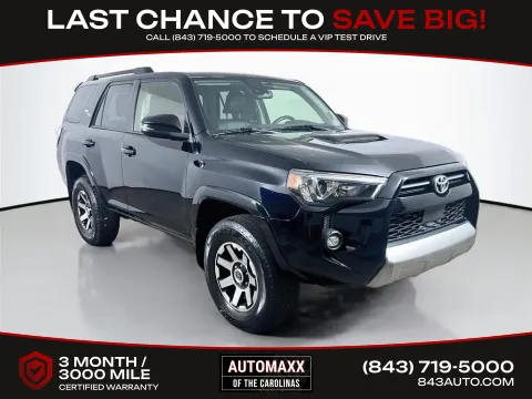 Black 2021 Toyota 4Runner TRD Off-Road Premium for sale in Summerville, SC