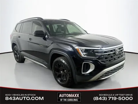 Black 2025 Volkswagen Atlas 2.0T Peak Edition for sale in Summerville, SC