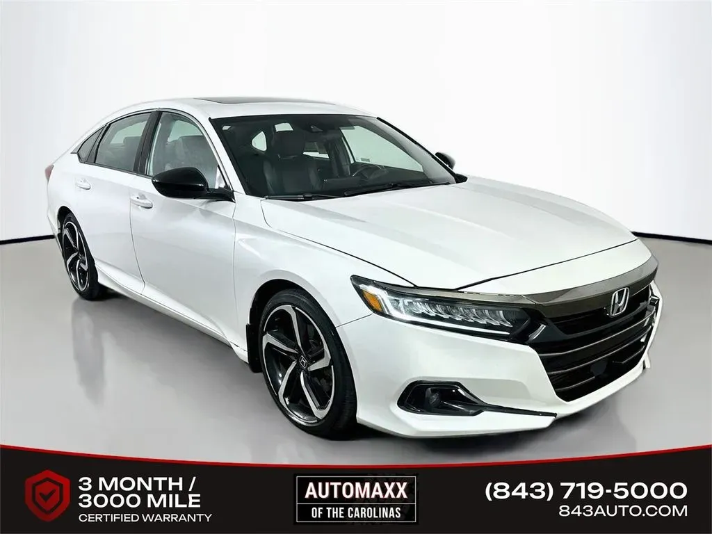 White 2022 Honda Accord Sport 2.0T for sale in Summerville, SC