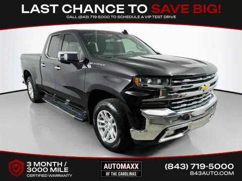 Black 2019 Chevrolet Silverado 1500 LTZ for sale in Summerville, SC