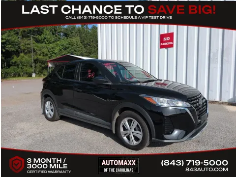 Black 2021 Nissan Kicks S for sale in Summerville, SC