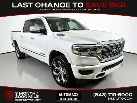 White 2021 Ram 1500 Limited for sale in Summerville, SC