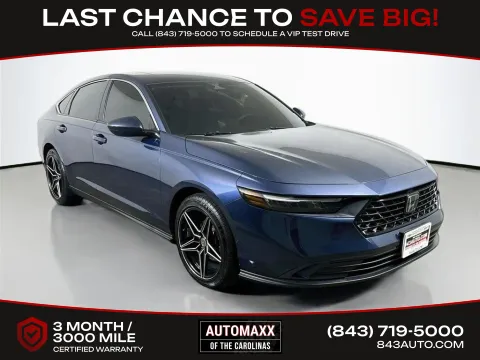 Blue 2023 Honda Accord EX for sale in Summerville, SC