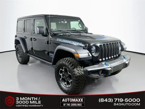 Black 2022 Jeep Wrangler Unlimited Rubicon 4xe for sale in Summerville, SC
