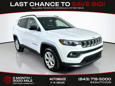 White 2024 Jeep Compass Latitude for sale in Summerville, SC