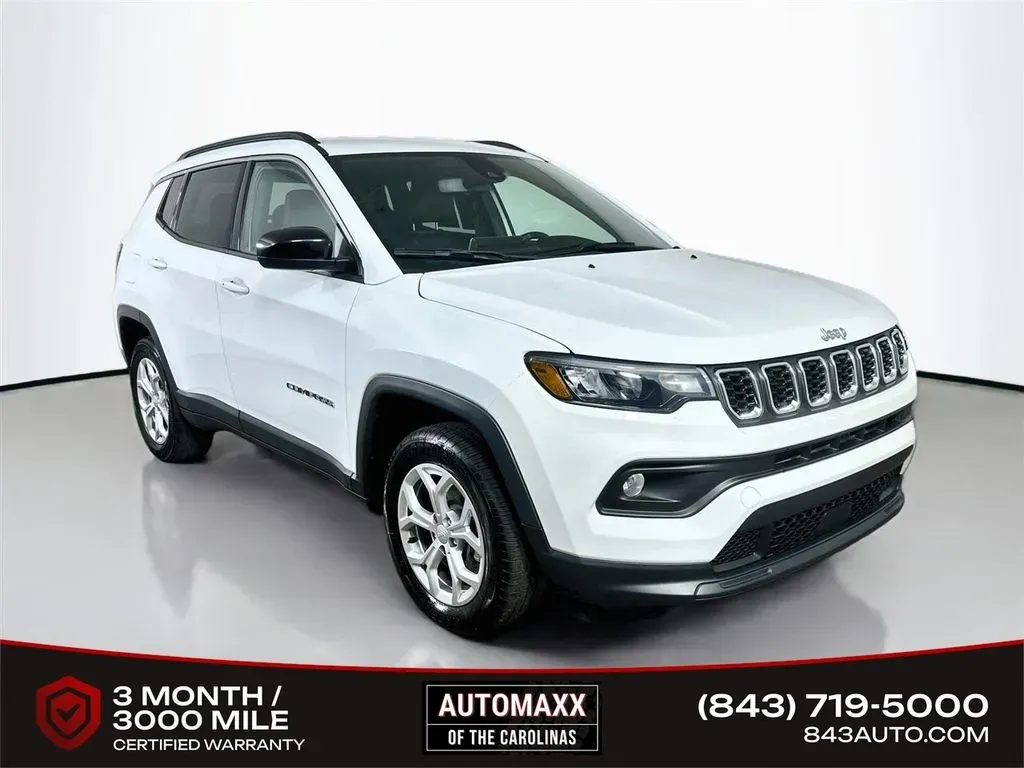 White 2024 Jeep Compass Latitude for sale in Summerville, SC