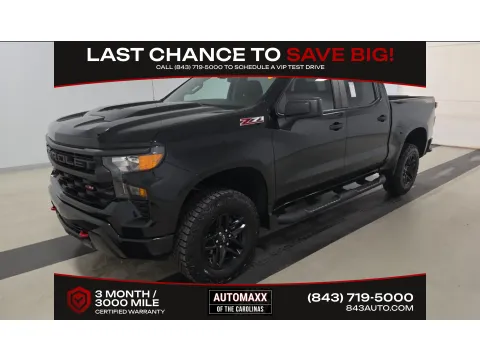 Black 2022 Chevrolet Silverado 1500 Custom Trail Boss for sale in Summerville, SC