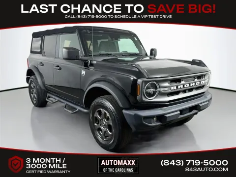 Black 2022 Ford Bronco Big Bend for sale in Summerville, SC