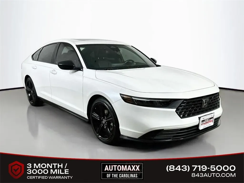 White 2024 Honda Accord Hybrid Sport-L for sale in Summerville, SC