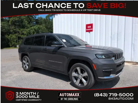 Gray 2022 Jeep Grand Cherokee L Limited for sale in Summerville, SC