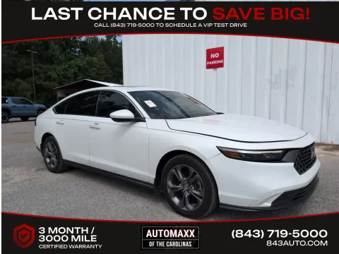 White 2023 Honda Accord EX for sale in Summerville, SC