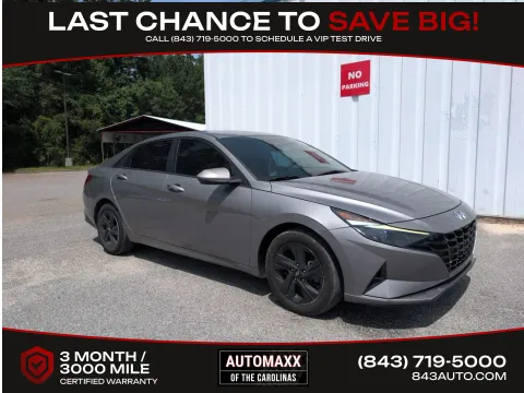 Silver 2022 Hyundai Elantra SEL for sale in Summerville, SC